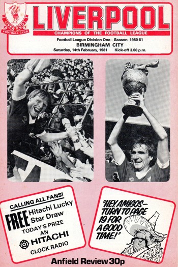 Match programme